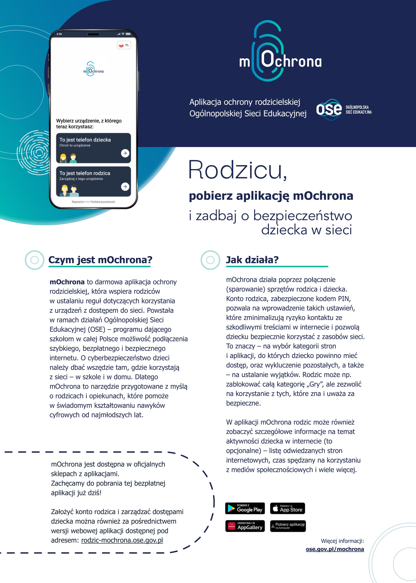 Aplikacja ochrony rodzicielskiej Ogólnopolskiej Sieci Edukacyjnej